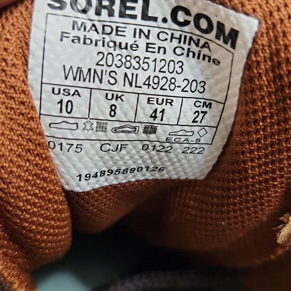 Sorel Out N About Wedge High-Top Sneakers (W Size 10) - Picture 15 of 16